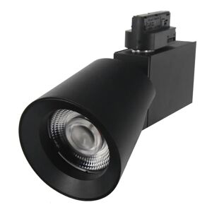 Spot LED sur rail 32W 38° Monophasé NOIR - Blanc Chaud 2300K - 3500K - SILAMP