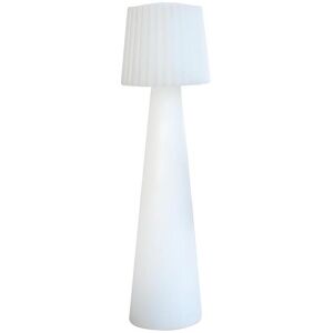 Lumisky Lampadaire design sans fil LED abat-jour ondulé multicolore dimmable LADY H110cm avec télécommande