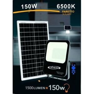 Trade Shop - Spot Solaire Led 150 Watt Avec Télécommande Ip65 Lumière Froide 6500k Fso-150w - Publicité