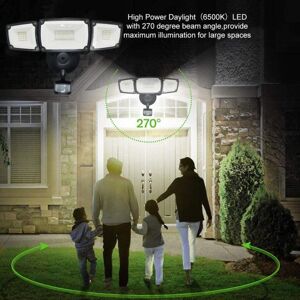 LED Lumière D inondation Lumière De Sécurité Extérieure Super Lumineux Lumens Élevé Étanche Économe en Énergétique Capteur De Mouvement Lumière Lampe De Jardin - Publicité