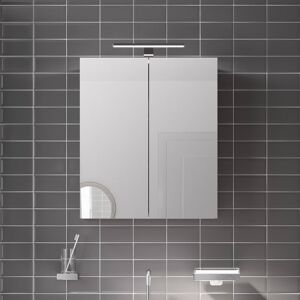 Emco Mee Armoire de toilette en applique, avec éclairage et 2 portes, 949805050BF,