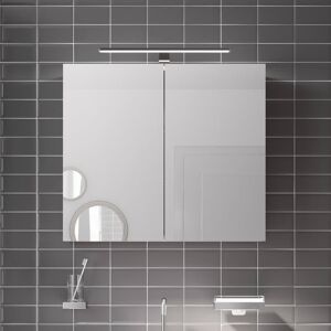 Emco Mee Armoire de toilette en applique, avec éclairage et 2 portes, 949805051BF,