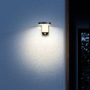 nordlux Rica Round Applique murale LED solaire avec détecteur de mouvement, 2118141003,