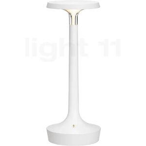 Flos Bon Jour Unplugged Lampe rechargeable LED, corps blanc/sans couronner