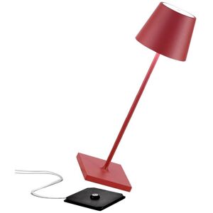 Poldina lampe batterie IP65 rouge