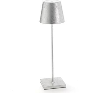 Poldina Lampe à poser LED Accu Décor argenté