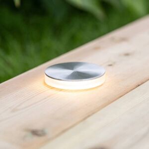 Garden 24 Decklight, argenté lumière côté Ø6 cm