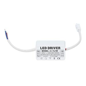 Zerodis Driver LED Polyvalent avec Protection contre les Courts-circuits, Idéal pour Connecter 4 à 7 Perles de Lampe de 1 W pour les Projets de bricolage. Publicité