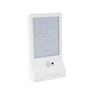 Aslo Lampe LED Solaire  3W 370 Lumens LI ION 6000K Applique Blanc exterieure avec detecteur de mouvement - Publicité