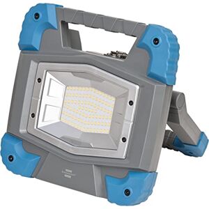 Brennenstuhl Projecteur de chantier LED BS 5000 MA rechargeable/Spot de chantier LED 6000lm (compatible avec batterie Bosch Professionnal 18V System, IP55, 2 modes d'éclairage, variateur de lumière) - Publicité