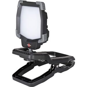 Brennenstuhl Projecteur de Chantier LED à Pince CL 4050 MA Rechargeable Orientable (40W, 3800lm, IP65, Lampe de Chantier LED Rechargeable à Pince et Rotule Articulée, USB, Fonction Batterie Externe) - Publicité