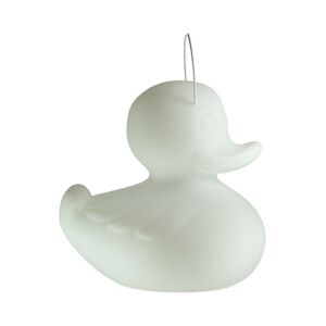 Lampe flottante d'extérieur LED télécommande H54cm Blanc 50x50cm