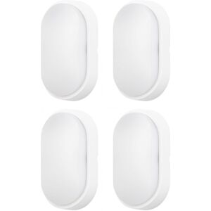 FORLIGHT Applique Exterieure LED (4 pcs) a Temperature Reglable Blanc Moo