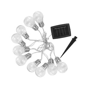 Lumijardin guirlande solaire épurée 10 ampoules 3.8M Lumi jardin