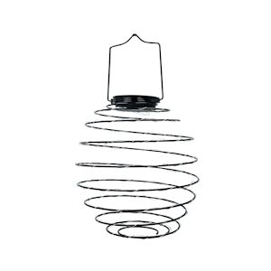 Lumijardin suspension solaire spirale métal micro LED blanc chaud ORION H37cm Lumi jardin