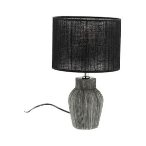 AMADEUS Lampe de chevet Lily 38 cm - Noir Rond Résine Amadeus 20x20 cm