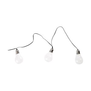 LUMISKY guirlande lumineuse de jardin 10 ampoules transparentes LED blanc FANTASY COLD 7.50m