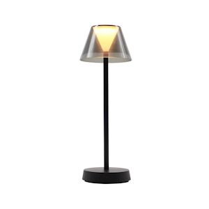 LUMISKY lampe de table sans fil LED blanc chaud BEVERLY BLACK H34cm