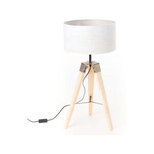 AMADEUS Lampe trépied jules petit modèle 79 cm - Blanc Bois Amadeus 40x40 cm