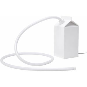 Lampe brique de lait en résine blanche 9 x 21 cm Milkglow - Seletti