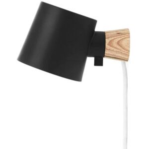 Normann Copenhagen Applique murale Normann Copenhagen RISE-Applique murale Acier/Bois avec câble L17cm Noir