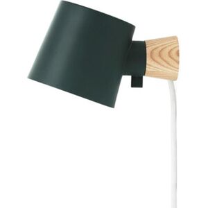 Normann Copenhagen Applique murale Normann Copenhagen RISE-Applique murale Acier/Bois avec câble L17cm Vert