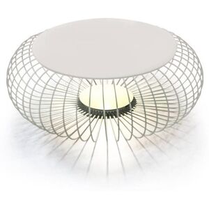 Déco lumineuse extérieur Vibia MERIDIANO-Lampe de sol/Table LED d'extérieur Ø92cm Beige - Publicité