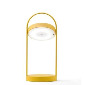 Pedrali Lampe à poser extérieur Pedrali GIRAVOLTA-Lampe baladeuse d'extérieur LED rechargeable H33cm Jaune