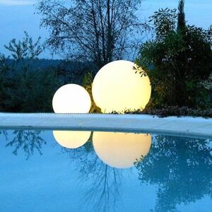 Lampe a poser exterieur Slide GLOBO OUT-Lampe de sol / Suspension d'exterieur Ø60cm Blanc