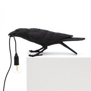 Seletti Lampe à poser Seletti BIRD-Lampe à poser Oiseau Penché H10,5cm Noir