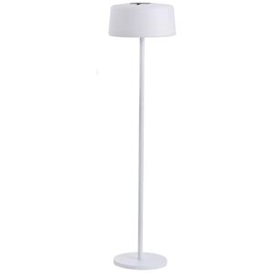 Lampadaire exterieur Les Jardins TINKA FLORA-Lampadaire d'exterieur LED rechargeable et solaire avec detecteur de mouvement H75-125-175cm Blanc