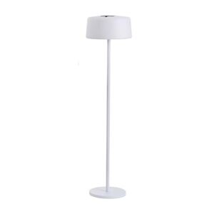 Lampadaire extérieur Les Jardins TINKA FLORA-Lampadaire d'extérieur LED rechargeable et solaire avec détecteur de mouvement H75-125-175cm Blanc