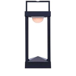 Lampe a poser exterieur Maiori PARC M-Lampe a poser/Applique d'exterieur LED solaire Aluminium H40cm Noir