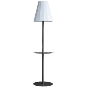 New Garden Lampadaire extérieur New Garden HELGA-Lampadaire d'extérieur LED RGB solaire rechargeable avec port USB H165cm Gris