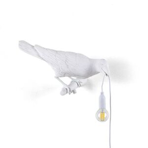 Seletti Applique murale extérieur Seletti BIRD-Applique d'extérieur droite Oiseau H17cm Blanc