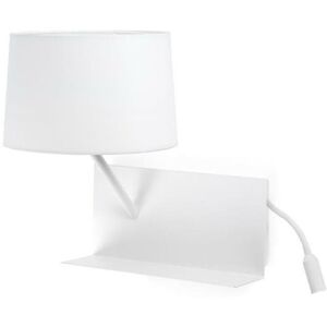 Applique murale Faro HANDY-Applique avec liseuse LED et port USB gauche L33cm Blanc