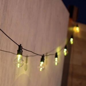 Guirlande lumineuse exterieur New Garden ALLEGRA-Guirlande lumineuse d'exterieur 20 lumieres LED 2x8m raccordable Noir