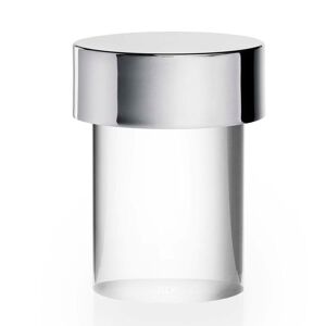 Flos Lampe à poser extérieur Flos LAST ORDER-Lampe à poser d'extérieur LED sans fil en Verre Transparent avec variateur H14cm Argenté