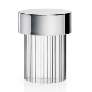 Flos Lampe à poser extérieur Flos LAST ORDER-Lampe à poser d'extérieur LED sans fil en Verre strié avec variateur H14cm Argenté