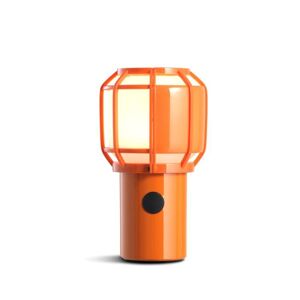 Marset Lampe à poser extérieur Marset CHISPA-Lampe sans fil Extérieure Polycarbonate/Métal H17.8cm avec crochet Orange