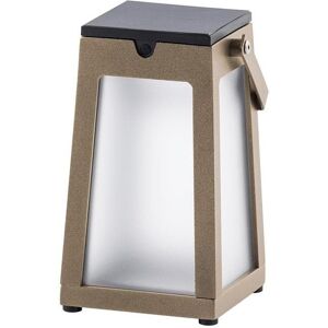 Lanterne extérieur Les Jardins TINKA-Lanterne solaire d'extérieur 300 Lumens Aluminium/Verre H25cm Beige