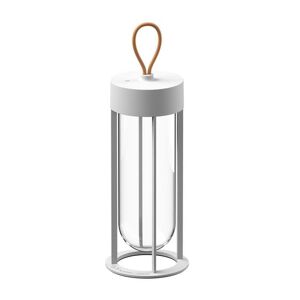 Lampe a poser exterieur Flos IN VITRO-Lampe LED d'exterieur sans fil Verre/Aluminium H30cm Blanc