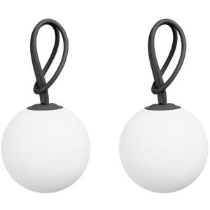 Suspension exterieur Fatboy BOLLEKE-Lot de 2 Suspensions LED rechargeable d'exterieur Ø20cm Gris