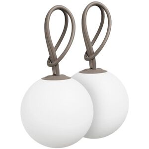 Suspension exterieur Fatboy BOLLEKE-Lot de 2 Suspensions LED rechargeable d'exterieur Ø20cm Gris