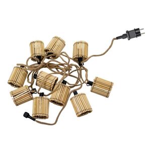 Guirlande lumineuse exterieur New Garden OKINAWA-Guirlande lumineuse d'exterieur cable en jute L8m Marron