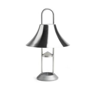 Hay Lampe à poser extérieur Hay MOUSQUETON-Lampe sans fil LED d'extérieur avec Variateur H30cm Argenté