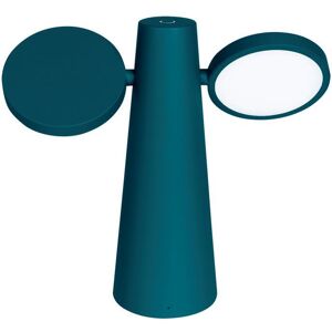 Fermob Lampe à poser extérieur Fermob OTO-Lampe à poser d'extérieur sans fil 2 lumières dimmable H27cm Bleu