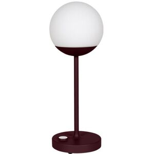 Lampe a poser exterieur Fermob MOOON! MAX-Lampe nomade LED d'exterieur rechargeable H41cm Rouge