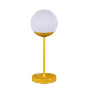 Lampe a poser exterieur Fermob MOOON!-Lampe nomade LED d'exterieur rechargeable H40cm Jaune