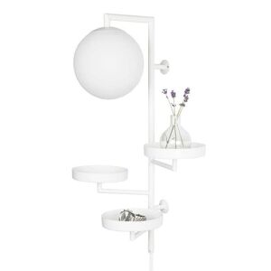 Globen Lighting Applique murale Globen Lighting ASTORIA-Applique murale avec tablettes H62cm Blanc